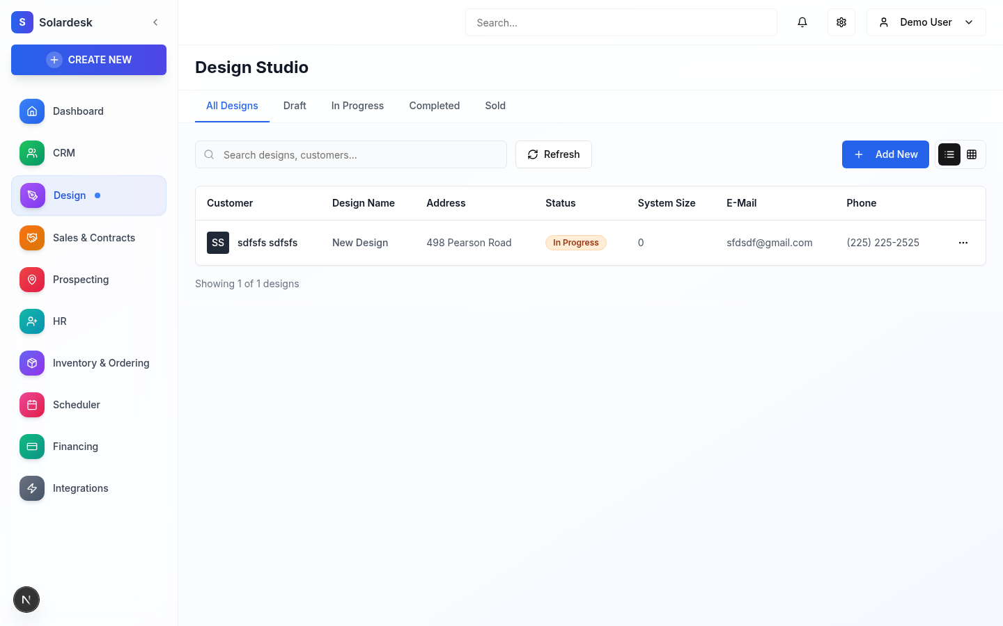 SolarDesk Design Studio - Professional solar system designs